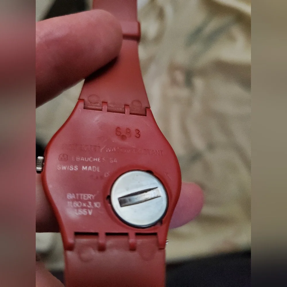 VINTAGE SWATCH WATCH 1983 G-700 RARE PROTOTYPE Brick Color GVC